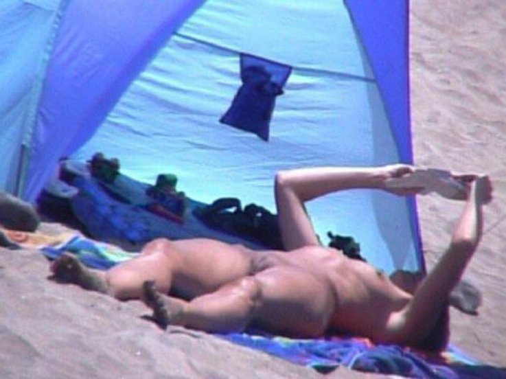 Girl in bikini on beach