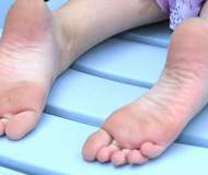 tickling older womens foot