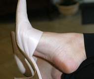 fetish foot nylon stocking