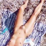 nude woman in beach