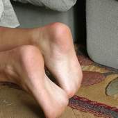 candid female feet