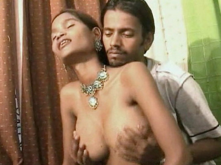 Indian woman squirting milk