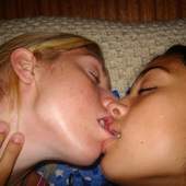 lesbian kiss video