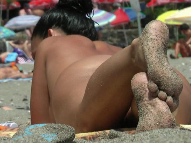 Beach nudist voyeur